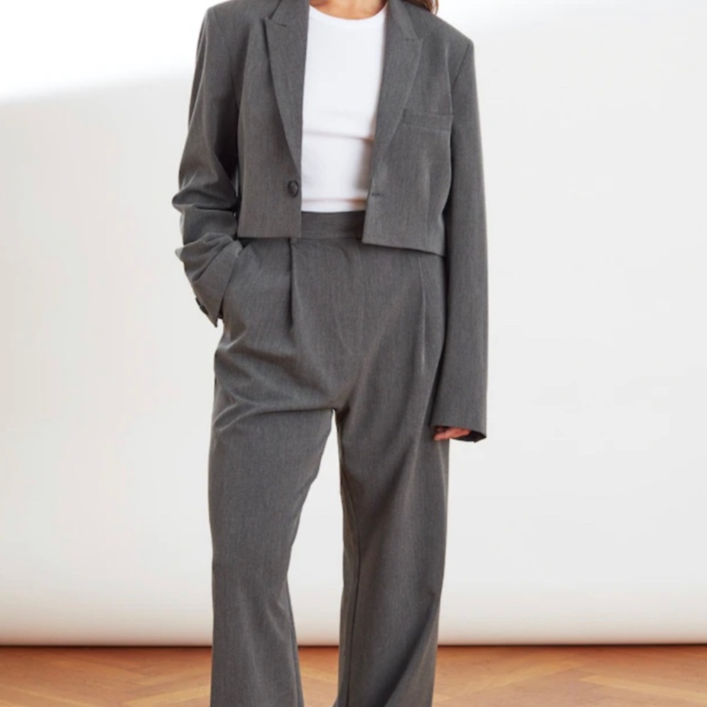 djerf avenue - favorite pants - grey - xl - nwt